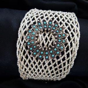 Vintage Buckle Woven Bracelet